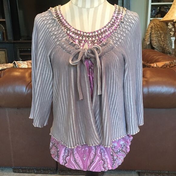 GORGEOUS CRYSTAL Silk Tank w Stretch! - Picture 12 of 16